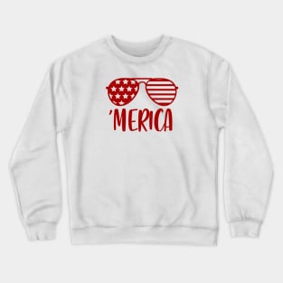 Merica 4th July Fan Art Crewneck Sweatshirt